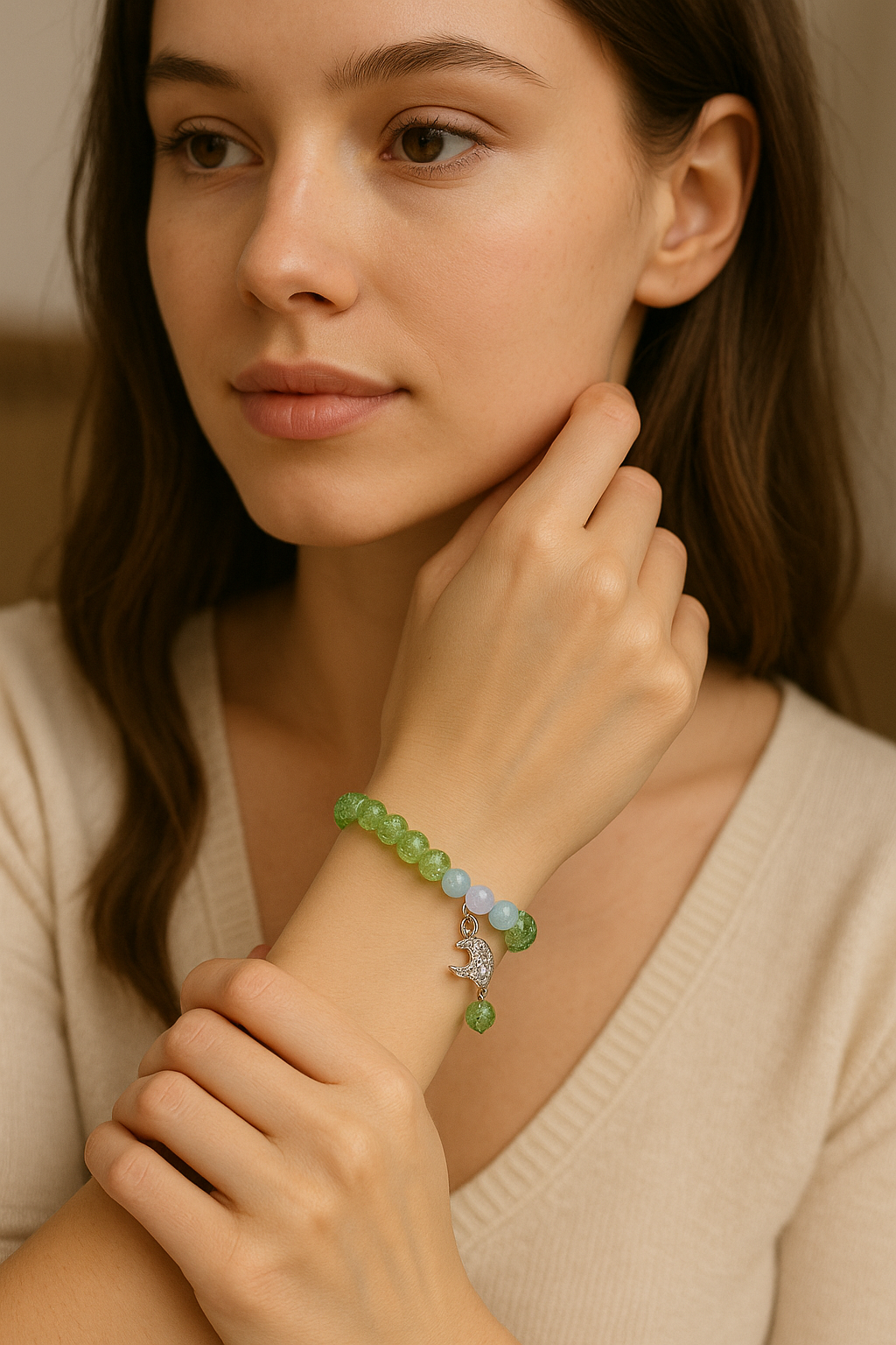 Charming Glow - Pastel Beaded Bracelet