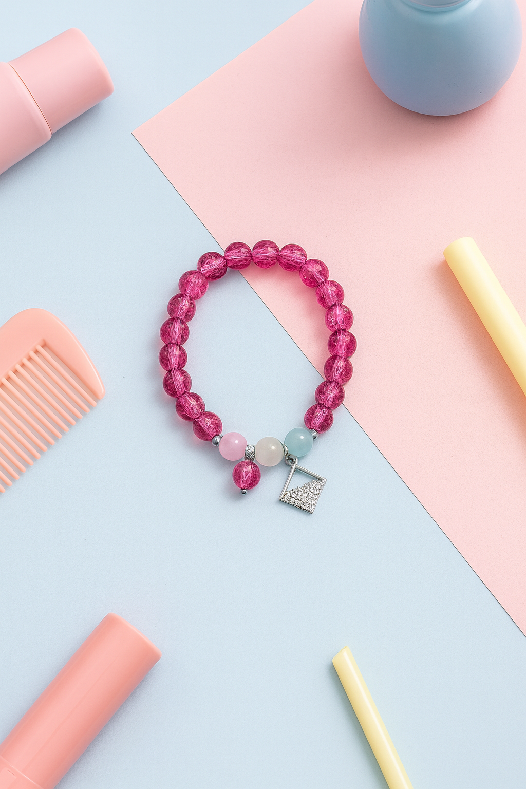 Radiant Charm Bracelet | Sparkle Boldly with Pastel Dreams!